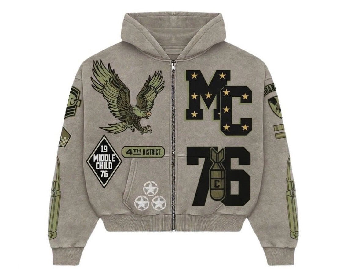 MC '76 Patch Zip Hoodie