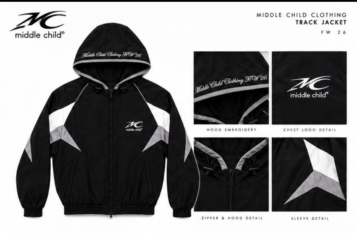 Middle Child Track Jacket - front and details