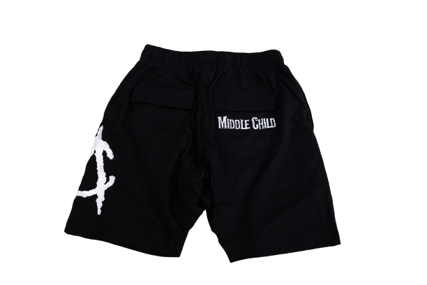 Middle Child Drop Crotch MC Embroidered Logo Shorts